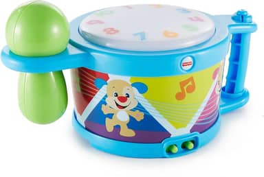 Fisher-Price Aprender e Brincar Brinquedo para Bebês Tambor para crianças a partir de 6 meses