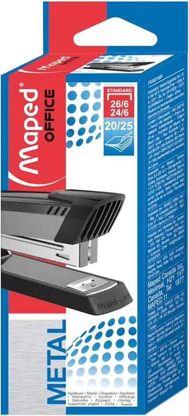 Grampeador 26/6, Maped, Start Master 1 Half Strip, 392710, Preto