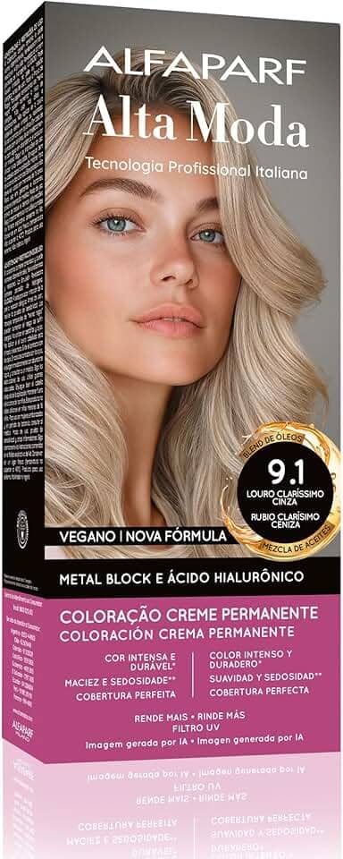 Alta Moda Tinta 9.1 Loiro Claris.Cinza