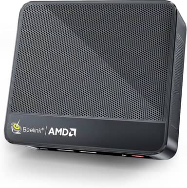 Beelink Mini PC SER5 MAX, AMD Ryzen 7 6800H (6 nm, 8C/16T) até 4,7 GHz, mini computador 32 GB LPDDR5 RAM 500 GB NVME SSD, Micro PC 4K a 60Hz tela tripla, mini computador para jogos WiFi6/BT5.2/HTPC/W