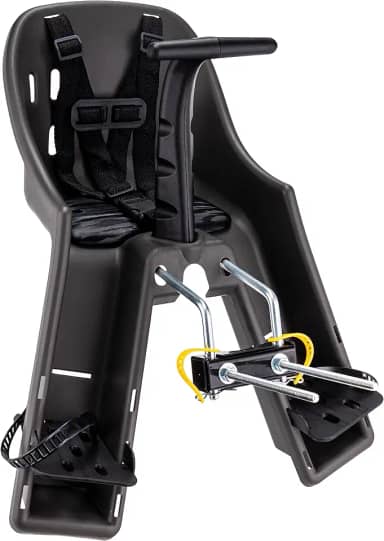 CADEIRINHA DIANTEIRA BABY BIKE GRAFITE COM PRETO