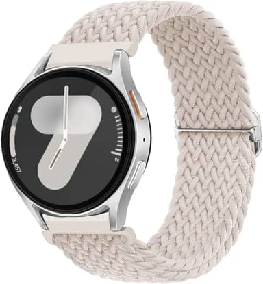 Pulseiras de relógio trançadas elásticas de 20 mm e 22 mm para Samsung Galaxy Watch 7/6/5/4/FE de 40 mm e 44 mm/Watch 6e 4 Classic de 42 mm, 46 mm, 43 mm e 47 mm/5 Pro 45 mm/3 41 mm/Active 2, pulseira