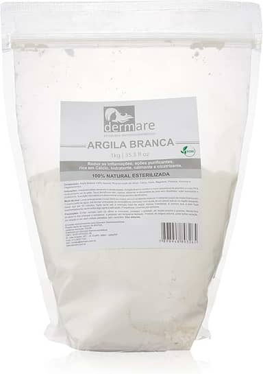 DERMARE Argila Branca Clareadora 1Kg