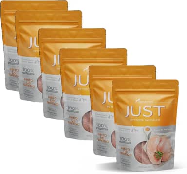 JUST Petiscos Saudáveis Pack com 6 Unidades Sabor Peito de Frango 55G