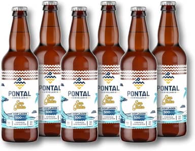 Hop Lager Sem Glúten - Garrafa 500ml Pack Com 6 Unidades