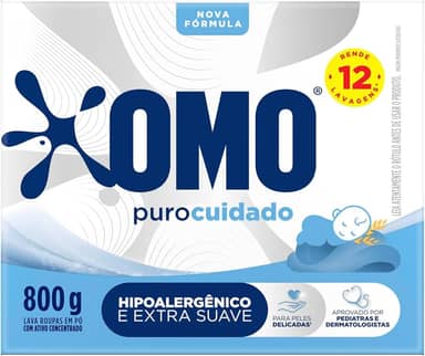 OMO Puro Cuidado - Sabão Em Pó 800G