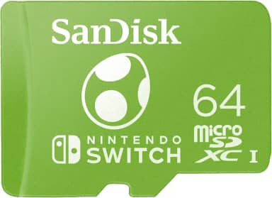SanDisk Cartão microSDXC de 64 GB licenciado para Nintendo Switch, Edição Yoshi - SDSQXAO-064G-GN6ZN
