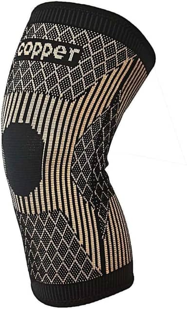 Joelheira para mulheres e homens, joelheiras de cobre para dor no joelho e suporte, manga de compressão de fibra de íons de cobre para corrida, ruptura do menisco, ACL, alívio da dor nas