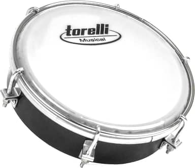 TAMBORIM INJETADO PRETO PELE LEITOSA