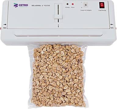 Seladora a Vácuo Doméstica CPVS D Compacta, Uso Fácil e Ajuste de Selagem Até 280mm - 220V