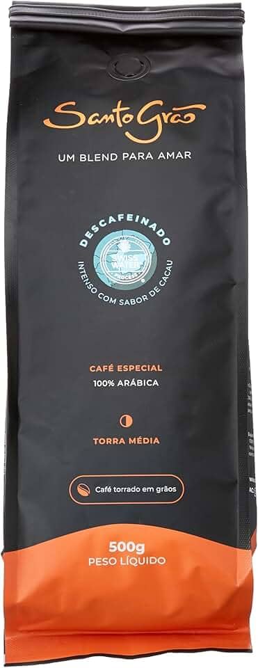Santo Grão Café Especial Descafeinado Em Grãos 500G
