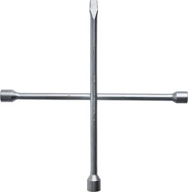 Tramontina 42860001, Chave de Roda Tipo Cruz 17X19X21 Espátula, Corpo Forjado em Aço Especial