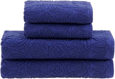 Buddemeyer Jogo de Toalhas Florentina Banho Azul 4 peças