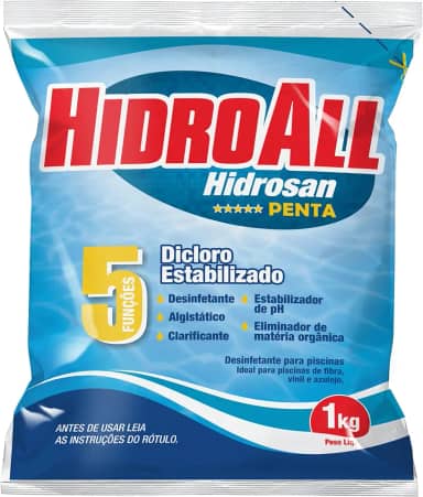 HidroAll Cloro granulado Hidrosan Penta 1 Kg