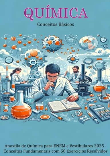 Química - Conceitos Básicos: Apostila de Química para ENEM e Vestibulares 2025 - Conceitos Fundamentais com 50 Exercícios Resolvidos (Foco na Química) (Portuguese Edition)