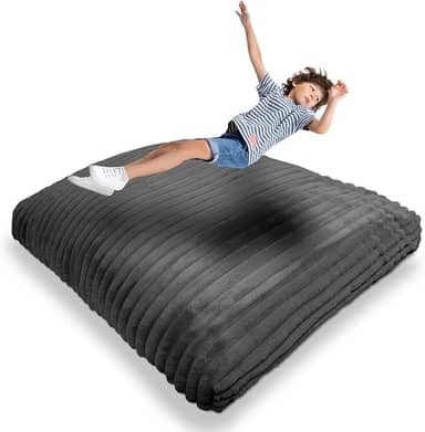 Almofada de impacto - almofada sensorial com blocos de espuma de cobertura para crianças e adultos, equipamento de ginástica ideal para pular, brincar ou relaxar