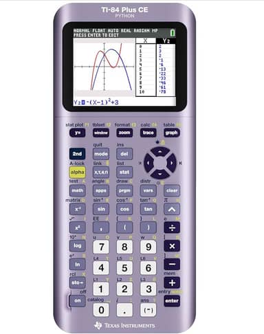 TI-84 Plus CE Python Enhanced Graphing Plus Software, Íris/Roxo