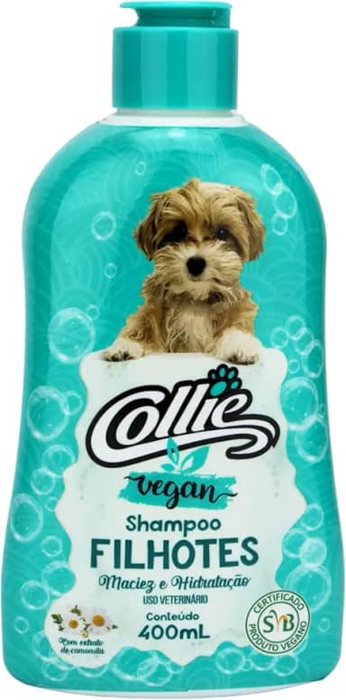 Collie Shampoo Para Cães E Gatos Filhotes Vegan 400Ml