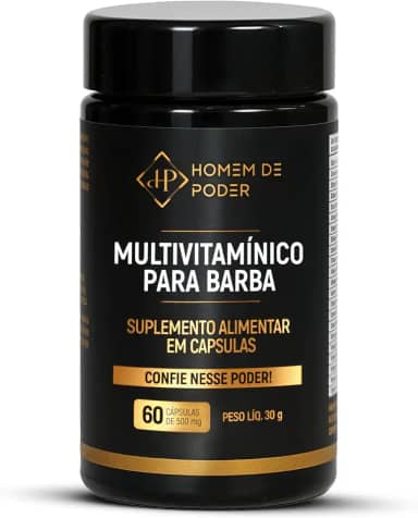 Multivitamínico Para Barba Homem De Poder Crescimento Dos Fios