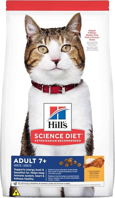 Ração Hill's Science Diet Adulto 7+ para Gatos Idosos Sabor Frango 3.17kg