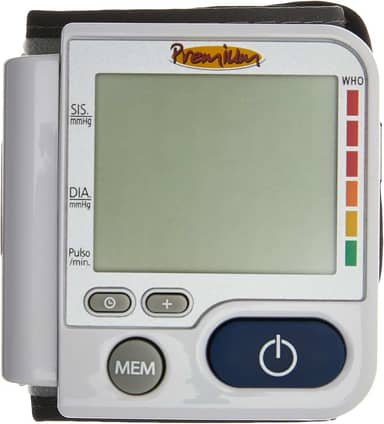 Premium Aparelho de Pressão Digital de Pulso - 2 pilhas/baterias do tipo aaa