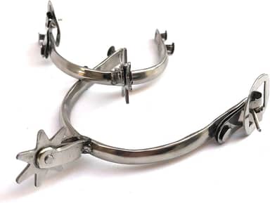 Par De Esporas Batida De Inox Para Cavalgadas, Vaquejadas