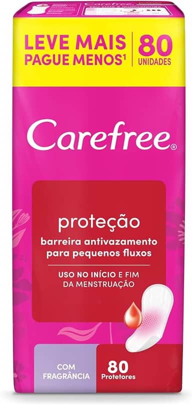 Carefree Protetor Diário Proteção Com Fragrância, 80un