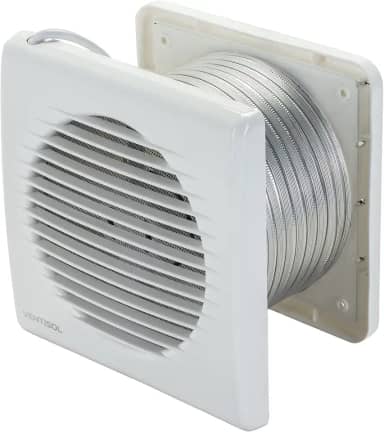 Ventisol kit ventilador axial exaustor para banheiro kexb-03 150mm vz2 tfx2 bivolt