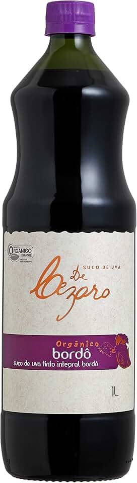 Suco De Uva Orgânico Integral Bordô De Cezaro