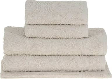 Buddemeyer Jogo de toalhas Florentina Banho Bege 5 peças