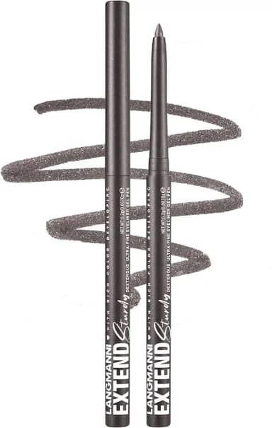 Erinde Lápis delineador em gel marrom acinzentado à prova d'água, delineador de olhos cremoso retrátil, de longa duração, ultra-suave, à prova de manchas, vegano e livre de crueldade, 10 marrom