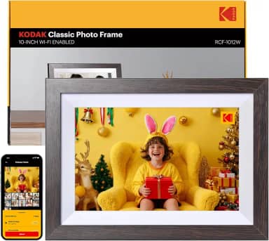 KODAK Moldura digital WiFi de 10,1 polegadas com armazenamento de 32 GB, moldura digital inteligente eletrônica 1280 x 800 IPS sensível ao toque, rotação automática, compartilhe momentos