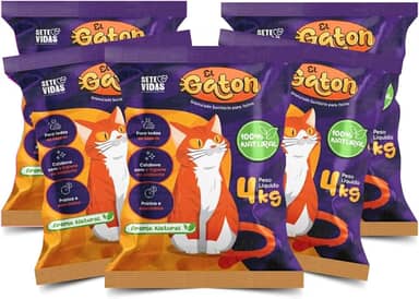 Areia Higiênica para Gatos EL Gato Linha Primium Anti Odor 100% Natural (El Gaton - 20Kg)