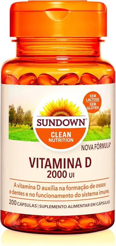 Suplemento Alimentar Sundown Vitamina D 2.000 UI 200 Cápsulas