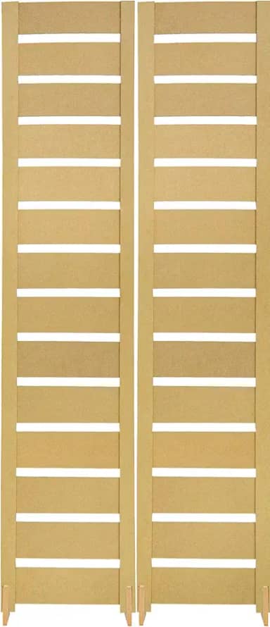 Biombo Slim Divisória de Ambiente MDF Reto Com Pés Painel Separador Decoração (2, Horizontal)