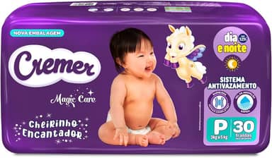 Fralda Cremer Jumbo P 30 Unidades