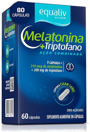 Equaliv Melatonina com Triptofano – 60 Cápsulas