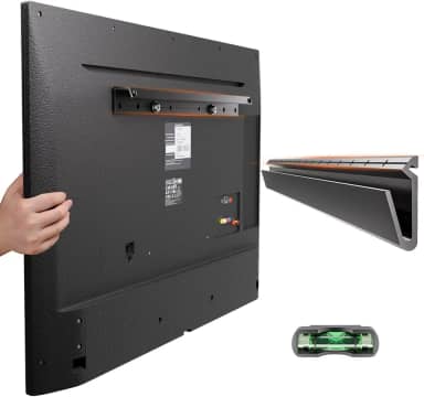 Fulifix Suporte de TV para drywall sem parafusos, suporte de TV de parede para TVs de 32 a 75 polegadas até 68 kg, VESA máx. 600 x 400 mm, fácil instalação, sem broca, suportes de parede para TVs sem