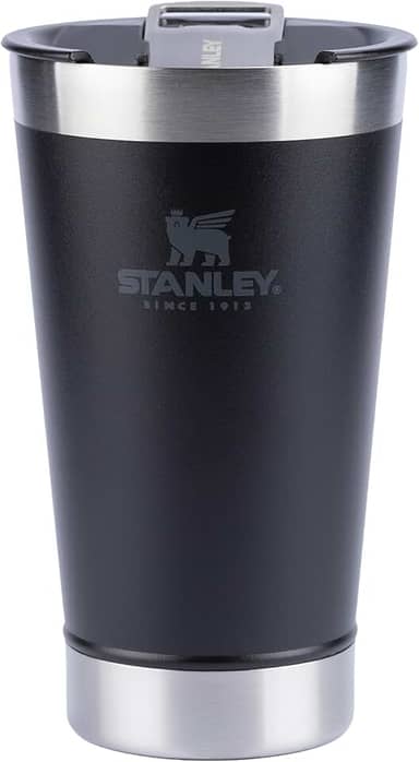 Stanley - Copo Térmico para Cerveja, 473ml, com Tampa, para Bebidas Quentes ou Frias, Matte-Black