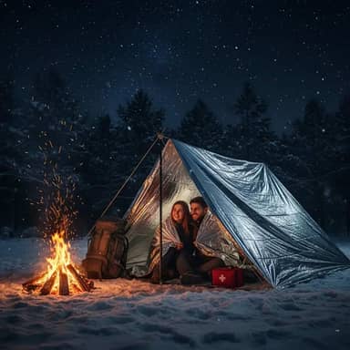 Cobertores térmicos de emergência Mylar, kit de sobrevivência, cobertor de acampamento, perfeito para atividades ao ar livre, caminhadas, sobrevivência, bolsa de insetos, maratonas ou primeiros