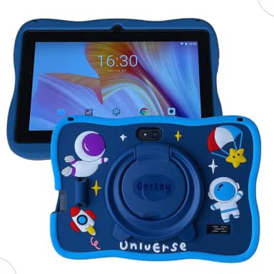 Tablet Infantil Gostey 7 Polegadas com Android De 128gb E 6gb Com Capa Protetora Azul