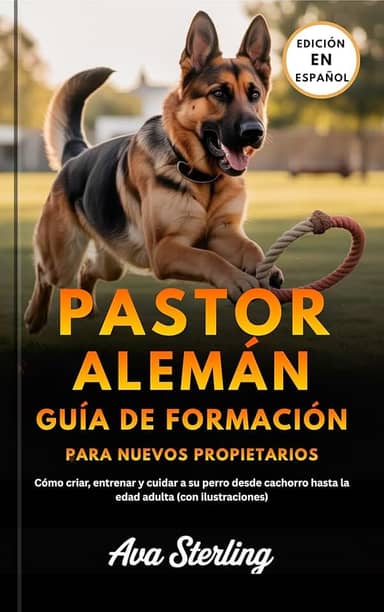 PASTOR ALEMÁN GUÍA DE FORMACIÓN PARA NUEVOS PROPIETARIOS: Cómo criar, entrenar y cuidar a su perro desde cachorro hasta la edad adulta (con ilustraciones) (Spanish Edition)