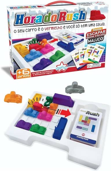 Jogo Infantil Brinquedo De Raciocinio Logico Hora Do Rush, Big Star - Menino e Menina.