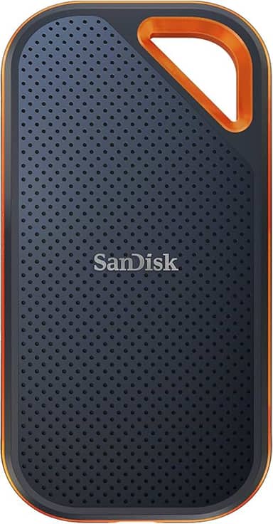 SanDisk SSD portátil Extreme Pro de 4 TB - até 2000 MB/s - USB-C, USB 3.2 Geração 2x2 - Unidade de estado sólido externa - SDSSDE81-4T00-G25