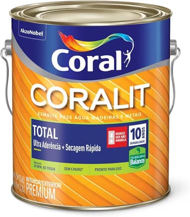 CORALIT TOTAL BRILHANTE BRANCO 3,6L - CORAL