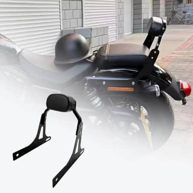 Motocicleta DS Mini Encosto de Passageiro Destacável Sissy Bar para Harley Dyna Softail Street Bob, Acessórios de Motocicleta, Preto (Street Bob)