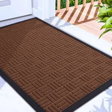 Capacho Grande 0,90 x 0,60 m - Tapete Antiderrapante (Marrom 90x60)