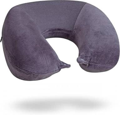 Travesseiro de pescoço para viagem Nasa Voyage Premium Anatômico Cinza noturno Nap