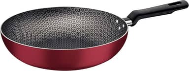 Frigideira Funda Tramontina Loreto em Alumínio com Revestimento Interno e Externo em Antiaderente Starflon Max Vermelho 24 cm 2,2 L