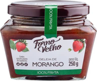 Forno Velho Geleia de Morango 250g - 100% Fruta